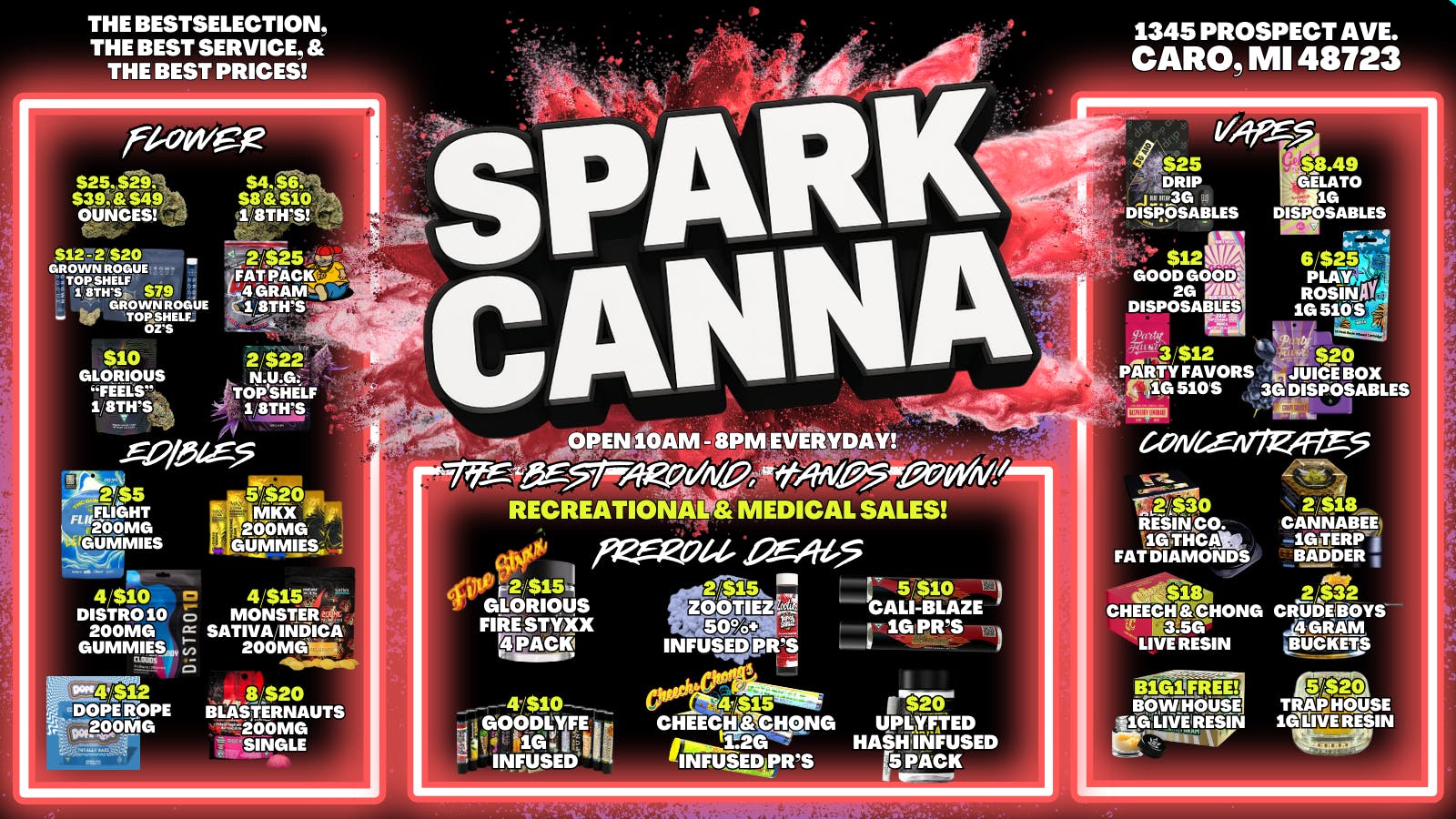 Spark Cannabis Co. 🥰💘B1G1 FREE KEEF SODAS! TODAY ONLY!🥰💘