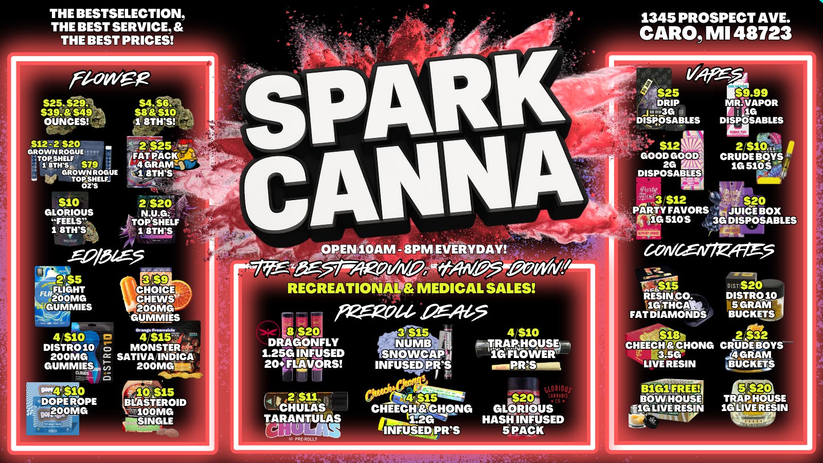 Spark Cannabis Co. 💨🔥😎THE BEST AROUND, HANDS DOWN!💨🔥😎