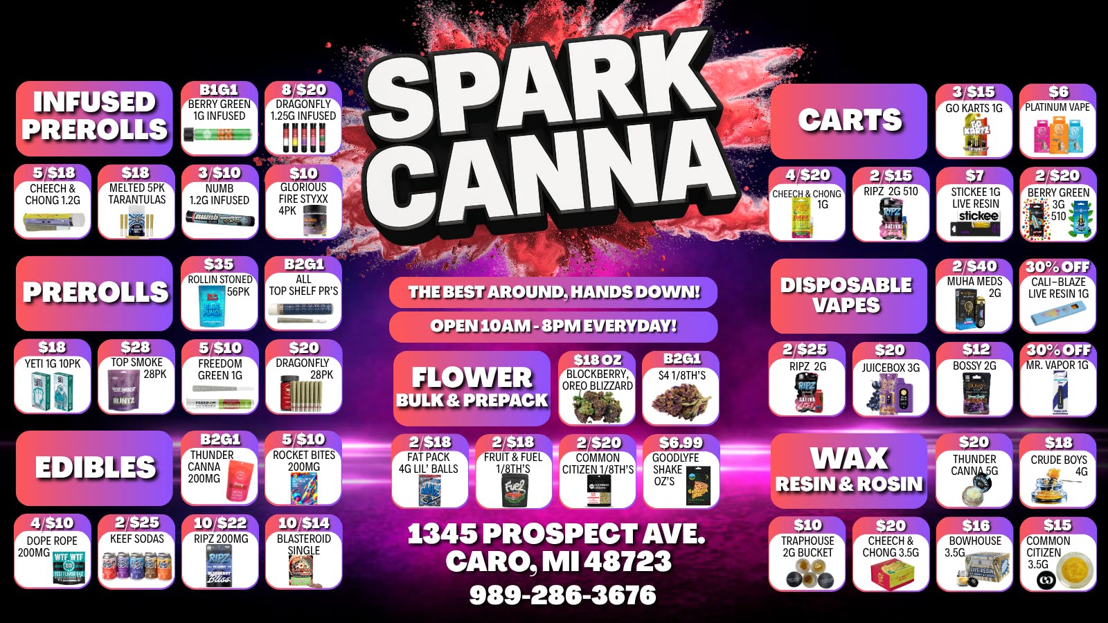 Spark Cannabis Co. 💨😁THE BEST AROUND, HANDS DOWN!💨😁