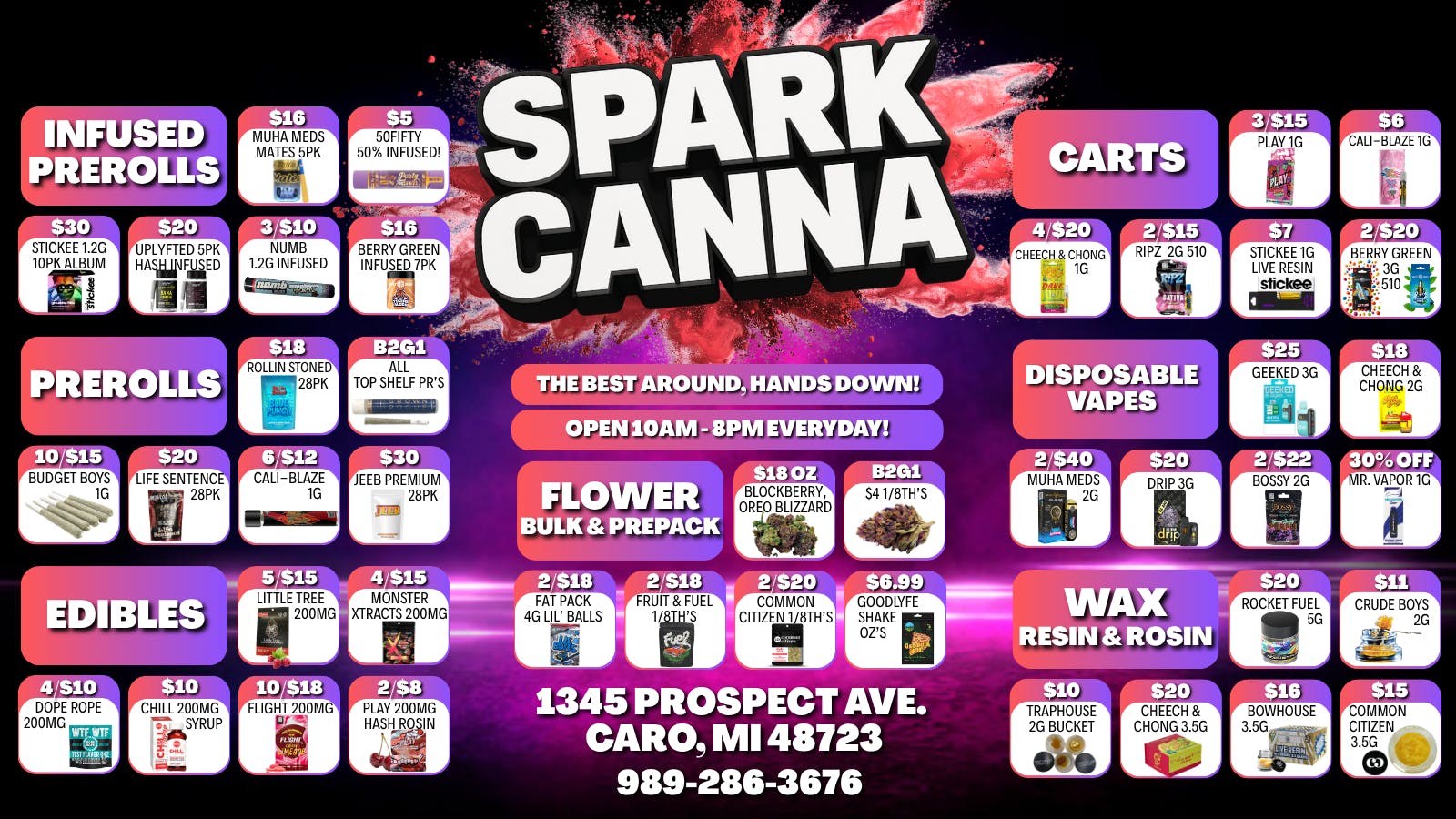 Spark Cannabis Co. 💨😁THE BEST AROUND, HANDS DOWN!💨😁