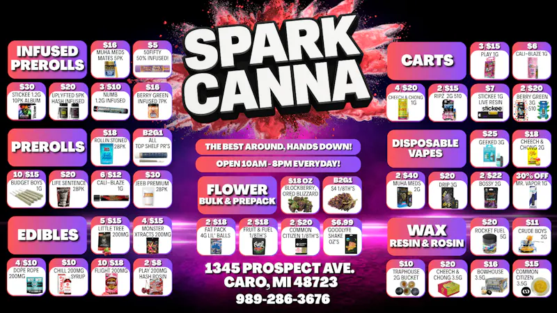 Spark Cannabis Co. 💨😁THE BEST AROUND, HANDS DOWN!💨😁
