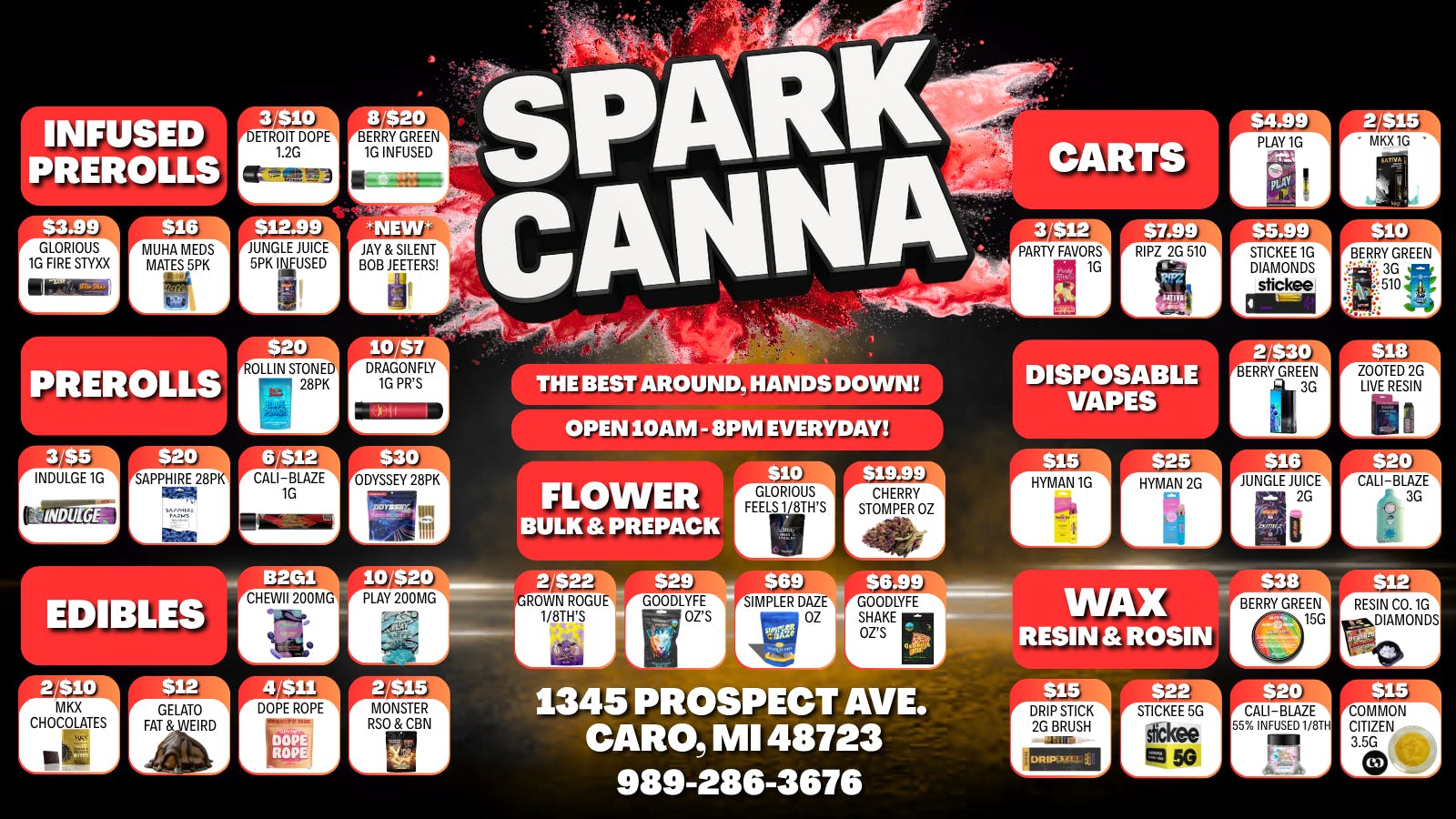 Spark Cannabis Co. 💨😁THE BEST AROUND, HANDS DOWN!💨😁