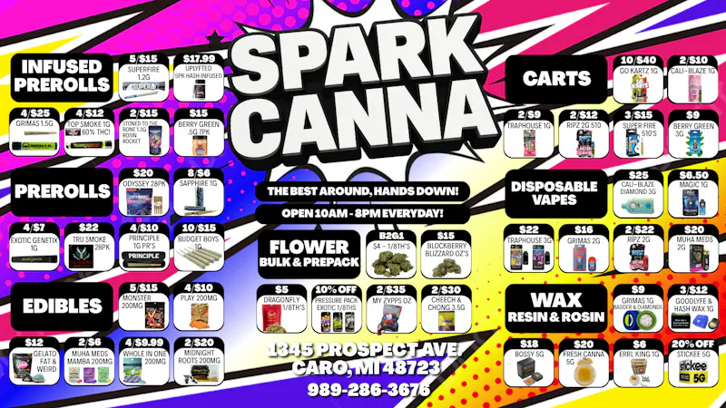 Spark Cannabis Co. 🚀😎LET'S GET HIGH🔥💨 FOR THE LOW 💰😜