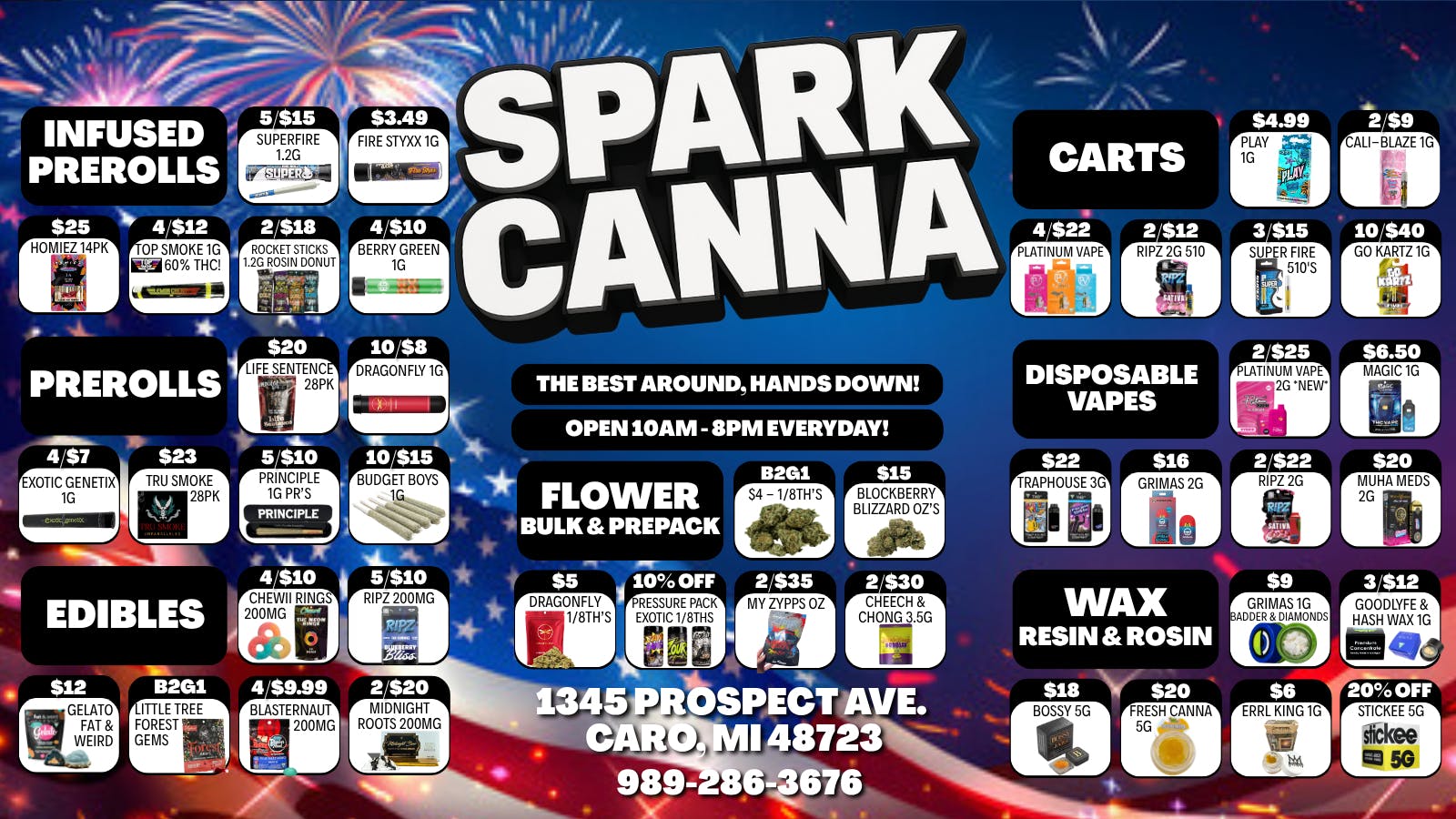 Spark Cannabis Co. 🚀😎LET'S GET HIGH🔥💨 FOR THE LOW 💰😜