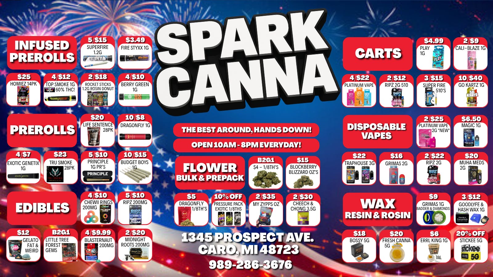 Spark Cannabis Co. 🚀😎LET'S GET HIGH🔥💨 FOR THE LOW 💰😜