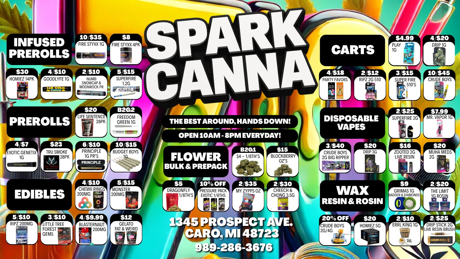 Spark Cannabis Co. 🚀😎LET'S GET HIGH🔥💨 FOR THE LOW 💰😜
