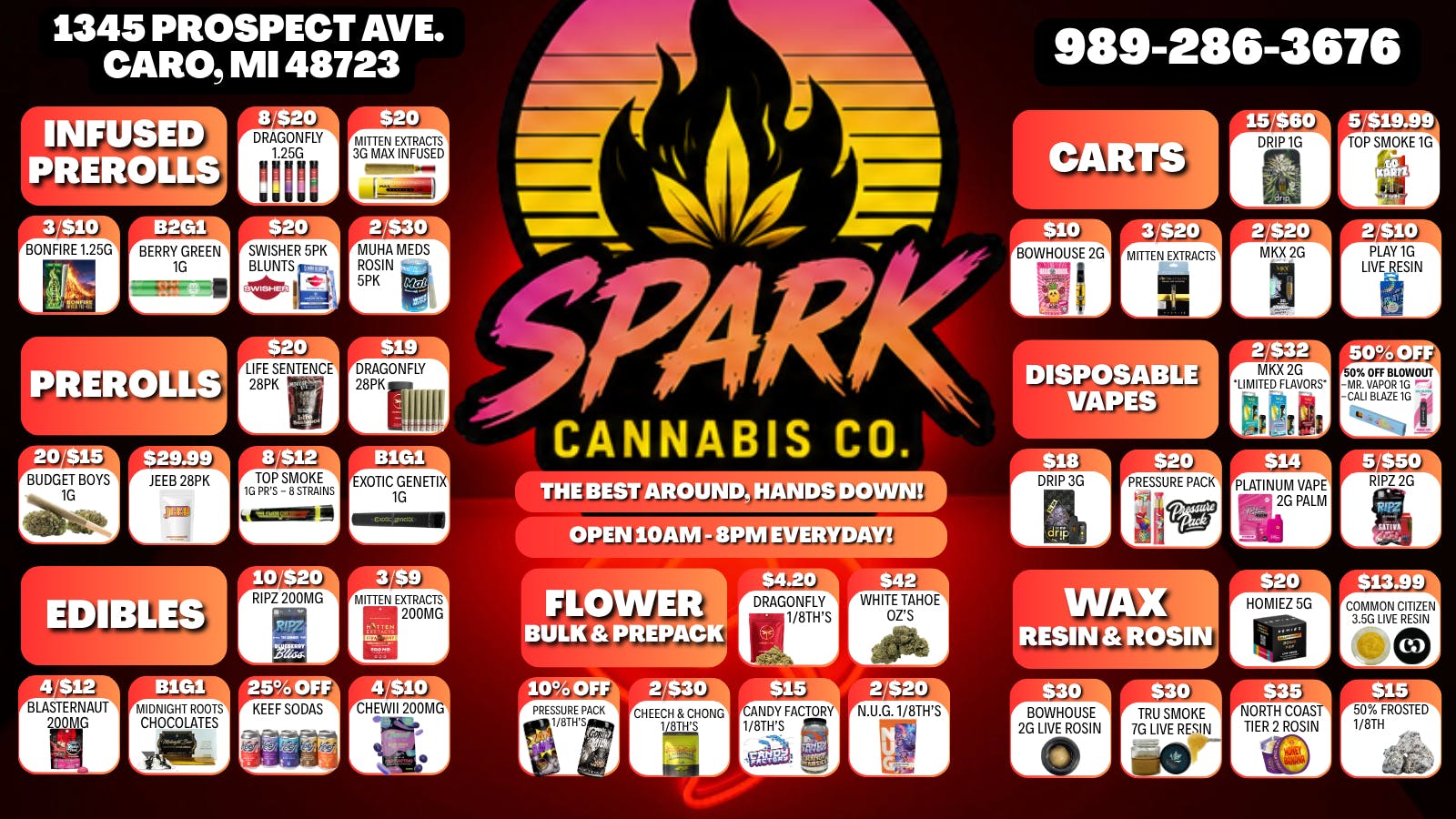 Spark Cannabis Co. 🚀😎LET'S GET HIGH🔥💨 FOR THE LOW 💰😜