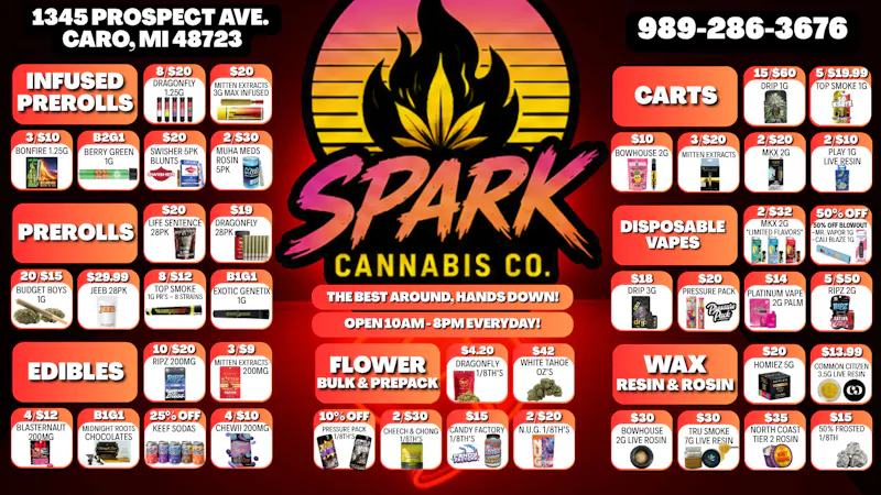 Spark Cannabis Co. 🚀😎LET'S GET HIGH🔥💨 FOR THE LOW 💰😜