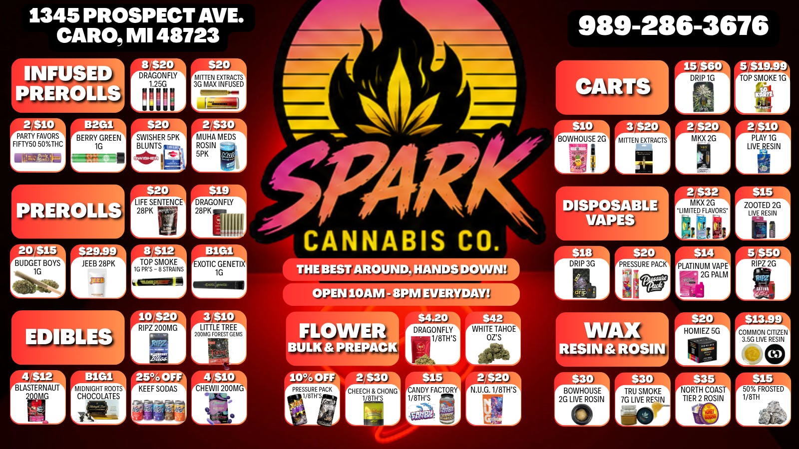 Spark Cannabis Co. 🚀😎LET'S GET HIGH🔥💨 FOR THE LOW 💰😜