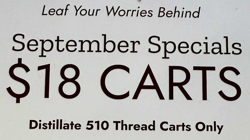 Earth Keeper Cannabis September Specials