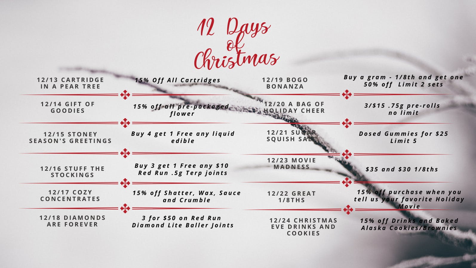 The Honey Pot 12 Days of Christmas