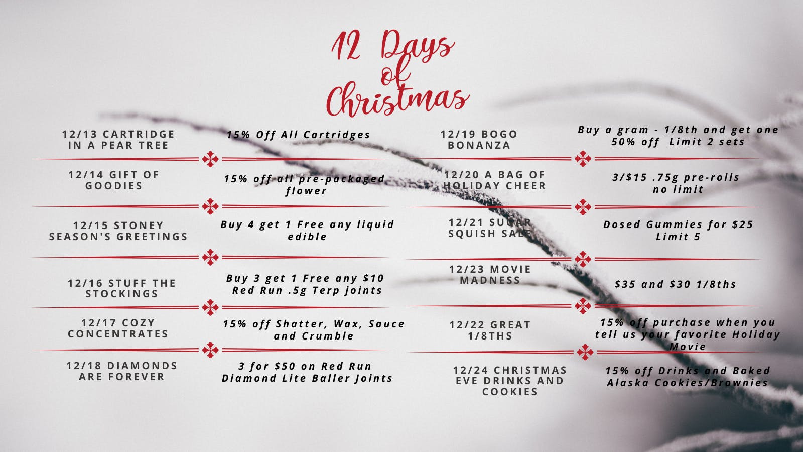 The Honey Pot % off all Edibles