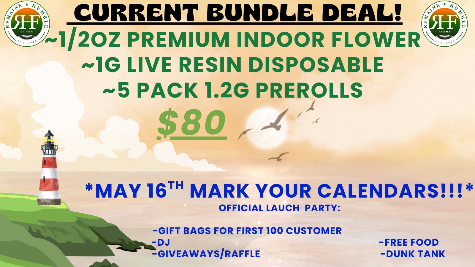 ReMaine Humble Farms Medical Dispensary Portland 10 Moulton St, Old Port!