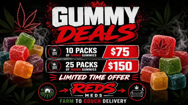 REDS MEDS NEW ENGLAND Stay home, we’ll handle the rest 100mg BULK
