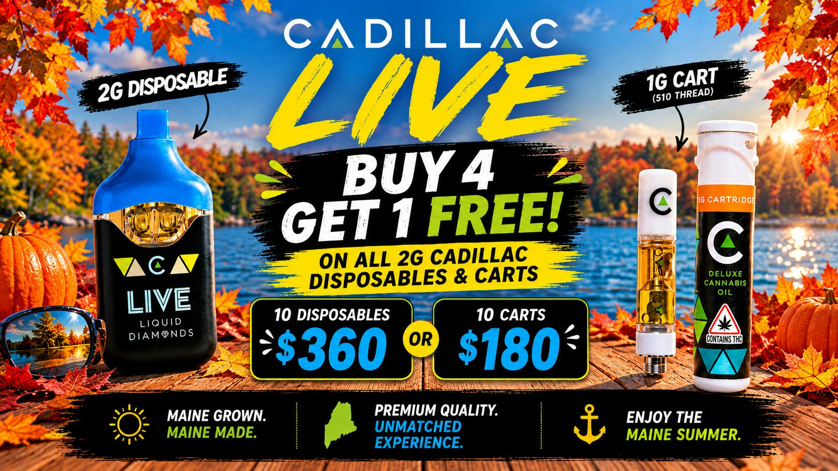 REDS MEDS NEW ENGLAND Cadillac Live Deals!