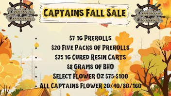 Captain's Cannabis - Sanford Captains Fall Specials!