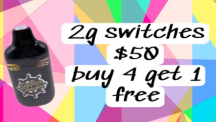 Captain's Cannabis - Sanford Buy 4 Get 1 Free Switches