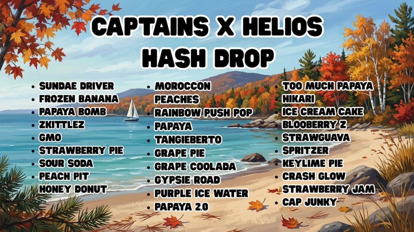 Captain's Cannabis - Sanford Captains x Helios Hash Rosin Drop