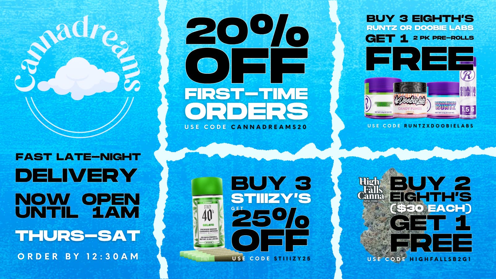 Cannadreams Delivery - Inwood / Hudson Heights 20% OFF 1st TIMERS + MORE DEALS @ CANNADREAMS ☁️
