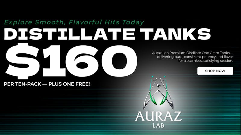 Auraz Medical (10g) Distillate Tanks for $160 – Plus (1) FREE