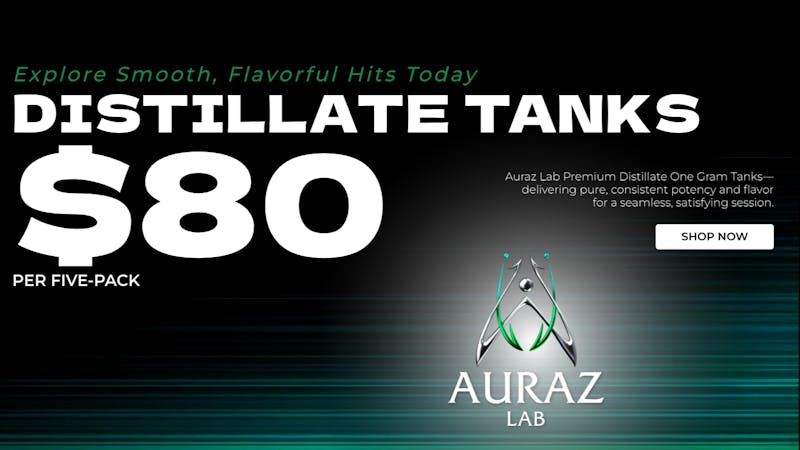 Auraz Medical (5) Distillate Tanks – Only $80