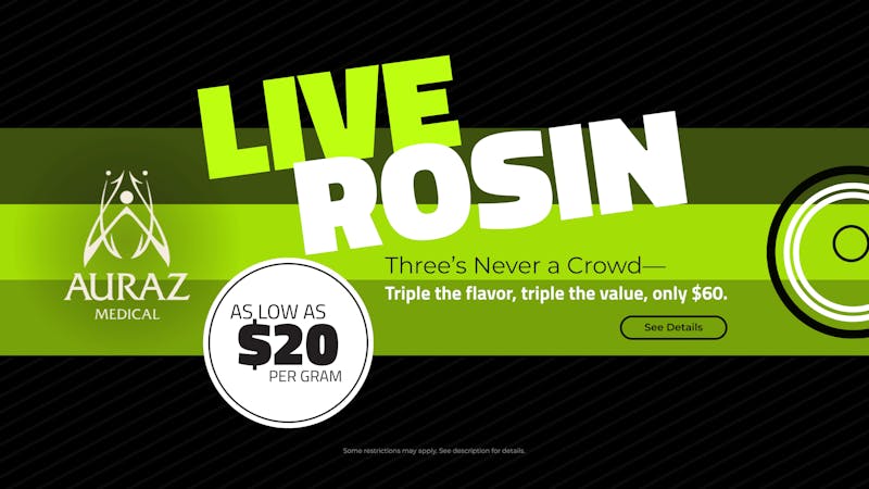 Auraz Medical Live Rosin Trio | $60