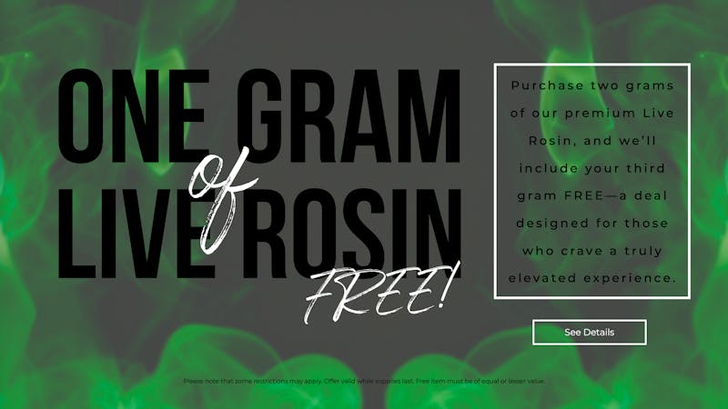 Auraz Medical FREE GRAM | Rosin Rewards Done Right