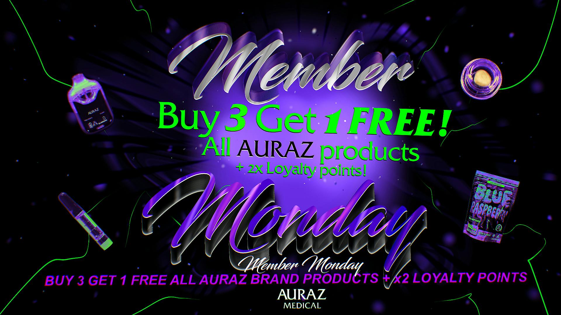 Auraz Medical Buy 3, Get 1 FREE + Double Points