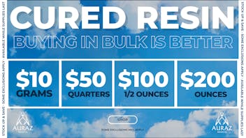 Auraz Medical Cured Resin Only $10/Gram — Don’t Miss Out!