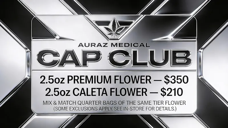 Auraz Medical CAP CLUB — Stock Up & Save