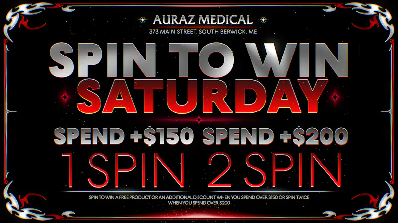 Auraz Medical Spin to Win Saturday!