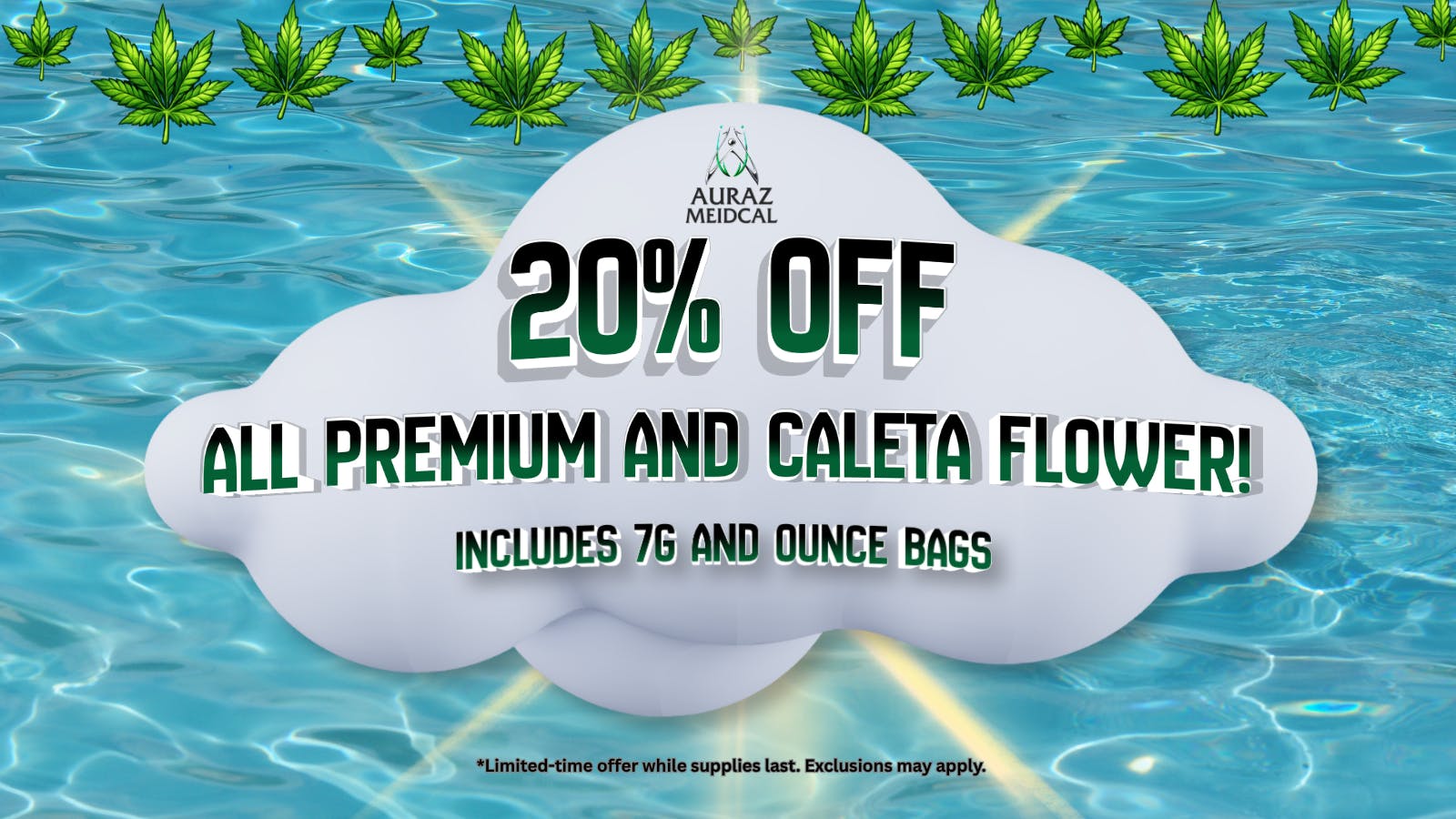 Auraz Medical 20% Off ALL Flower!