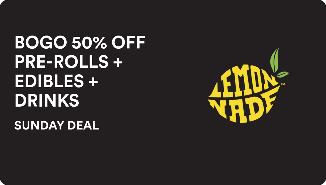Lemonnade Union City SUNDAY DEAL: BOGO 50% OFF PRE-ROLLS + EDIBLES