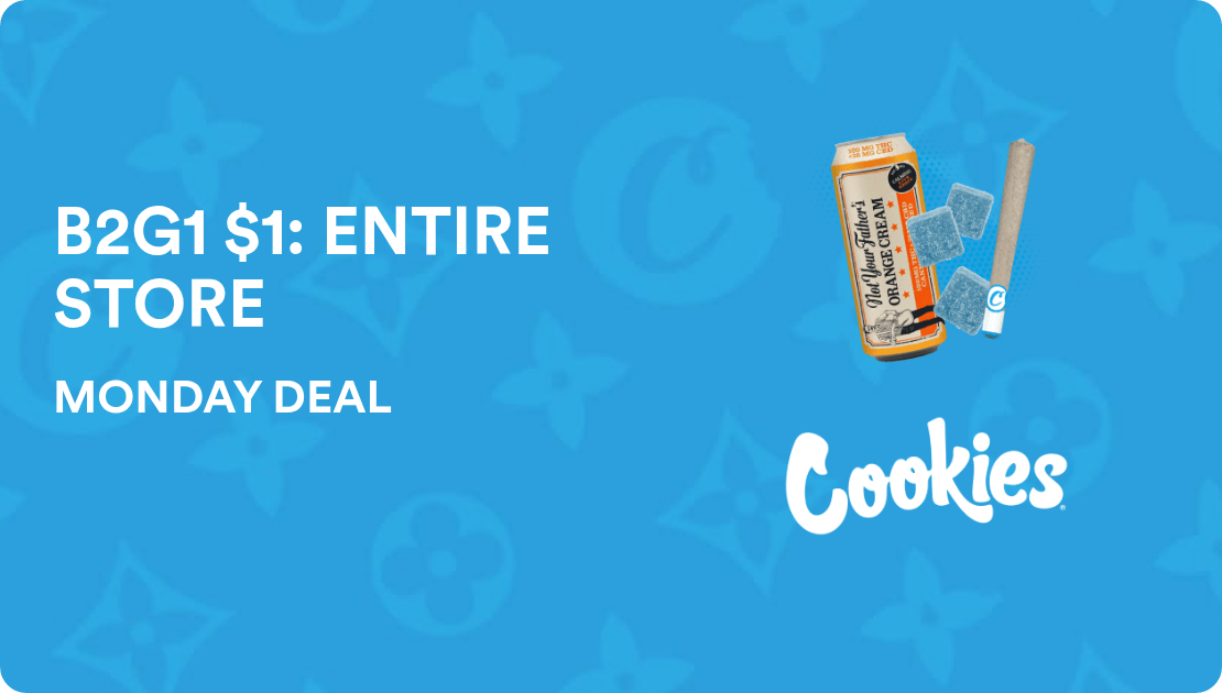 Cookies Brentwood MONDAY DEAL: B2G1 FOR $1 ENTIRE STORE