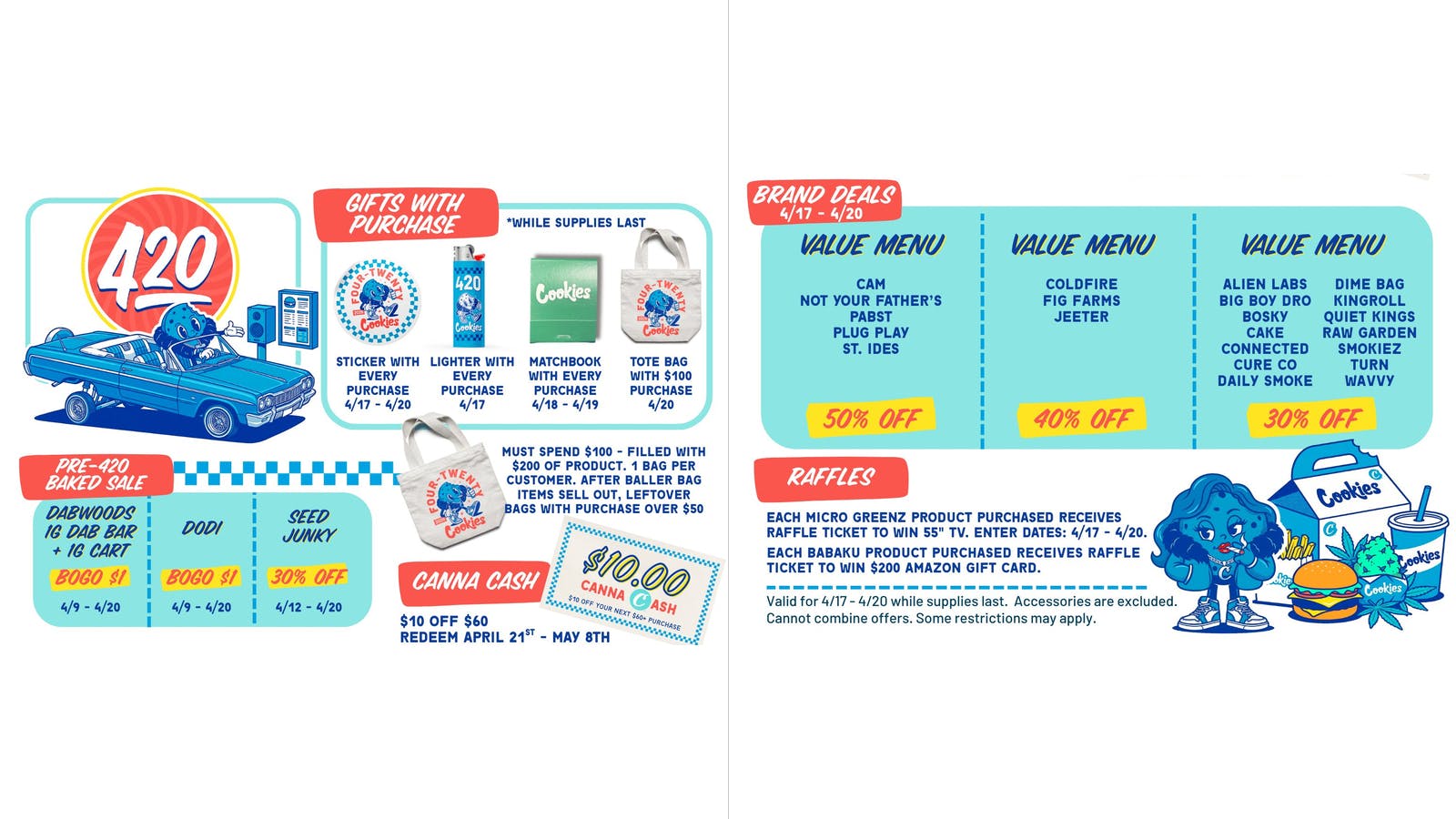 Cookies Napa 420 Deals Are Here!