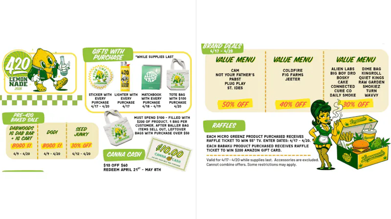 Lemonnade Union City 420 Deals are Here!