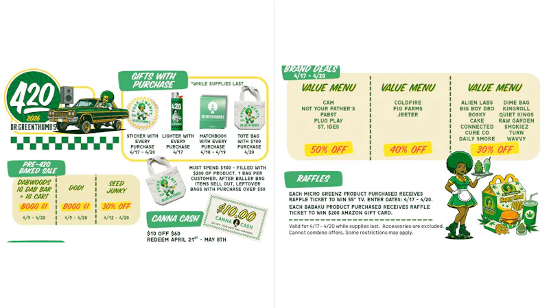 Dr Greenthumbs - Orcutt 420 Deals are Here!