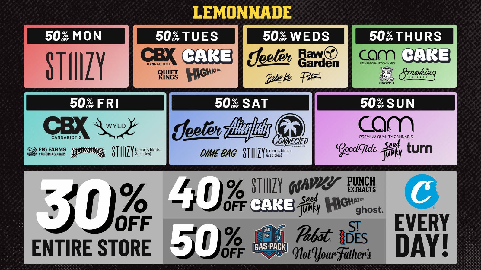 Lemonnade Union City 30% off ENTIRE Store + 50% off select Brands!