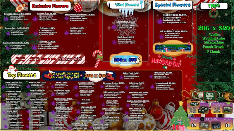 Foresta Cannabis Collection 🎄🌲 MENÚ DE NAVIDAD EN FORESTA 🌲🎄