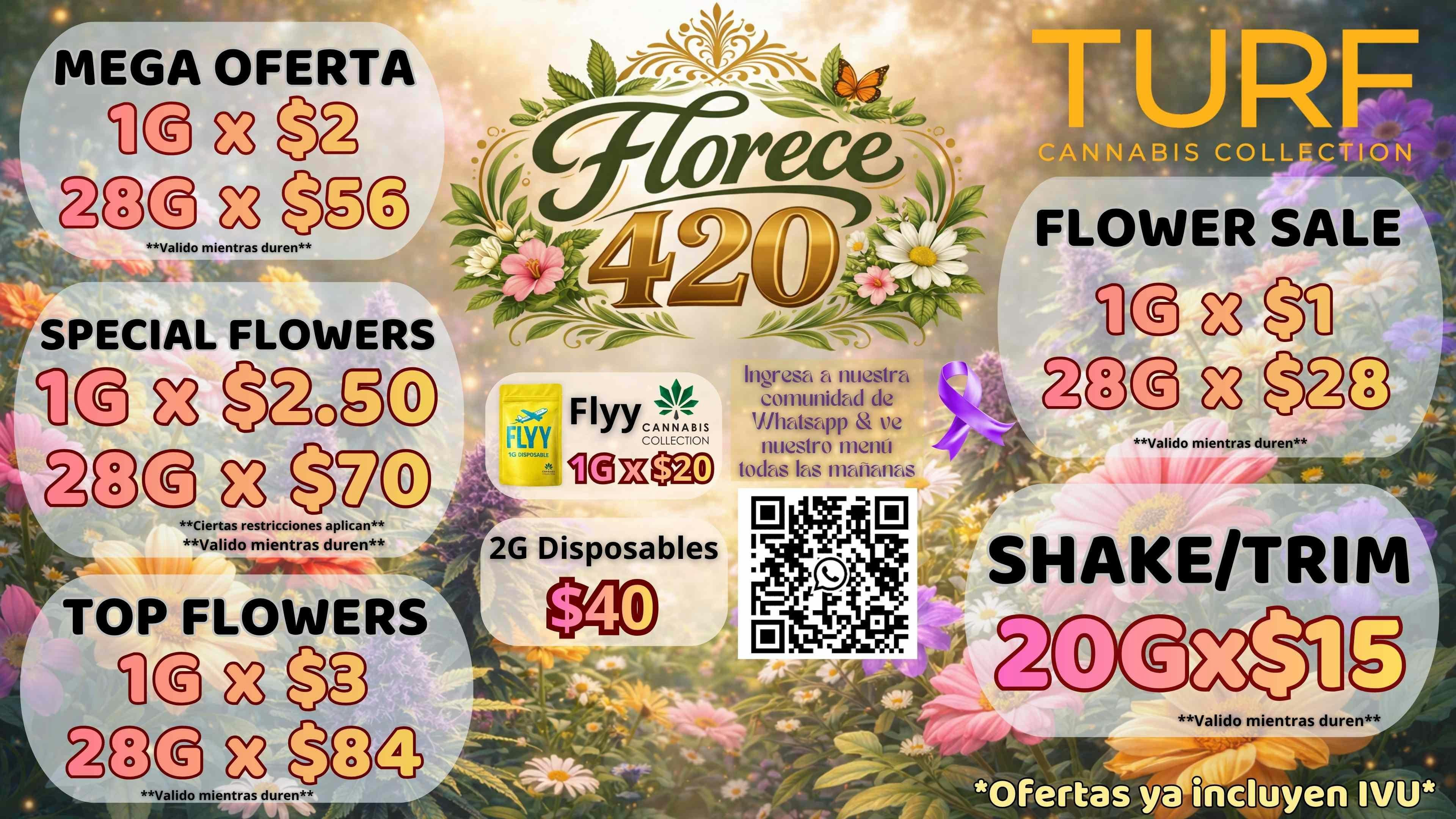 Turf Cannabis Collection 420 WEEK Ofertas Extendidas... APROVECHA
