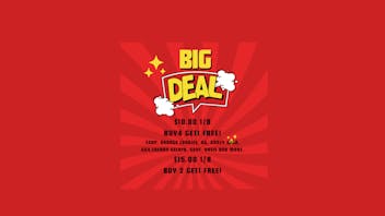 Just in time BUY 4 GET 1 FREE!