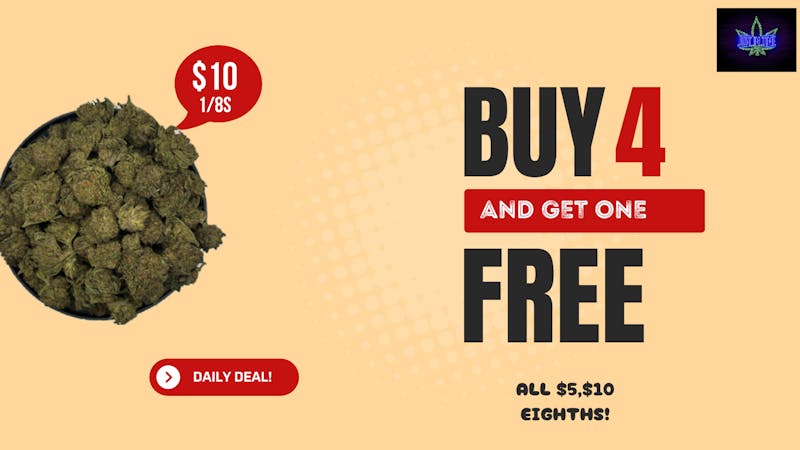 Just in time BUY 4 GET 1 FREE!