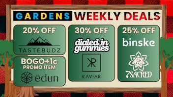 Twin Peaks Dispensary September 25 - October 2 Weekly Deals