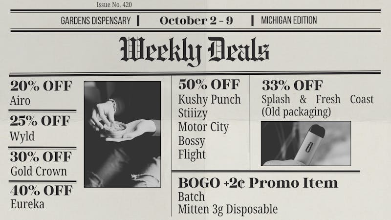 Urban Gardens October 2 - 9 Weekly Deals