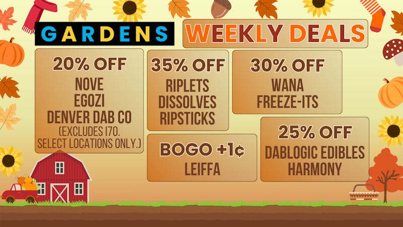 Morrison gardens October 9 - 16 Weekly Deals