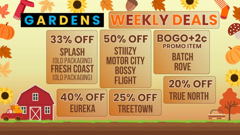 Courtside Gardens October 9 - 16 Weekly Deals