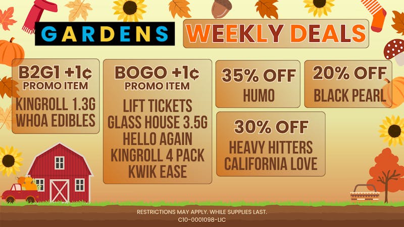Releaf on Vine - Oxnard October 9 - 16 Weekly Deals