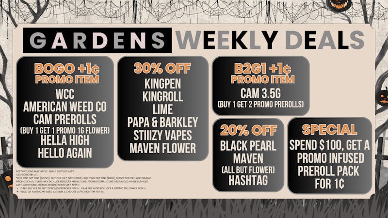 Releaf on Vine - Oxnard October 23 - 30 Weekly Deals