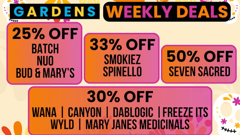 Canna City October 30 - November 6 Weekly Deals