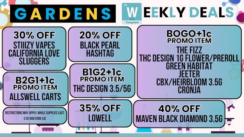 Releaf on Vine - Oxnard November 6 - 13 Weekly Deals